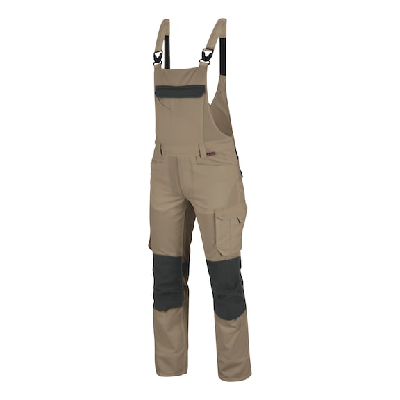 Cetus work dungarees - BIB PANTS CETUS BEIGE/ANTHRACITE 60
