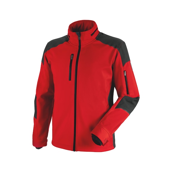 Cetus softshell jacket - SOFTSHELL JKT CETUS RED/ANTHRACITE M