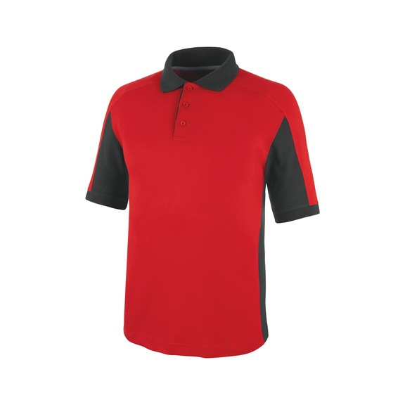 W&Uuml;RTH MODYF CETUS polo shirt - POLOSHIRT CETUS RED/ANTHRACITE 5XL