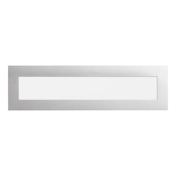 Info-Rahmen für Überschriften, magnetisch - DOKUHALT-MAGN-UEBERSCHRIFT-A4-SILBER