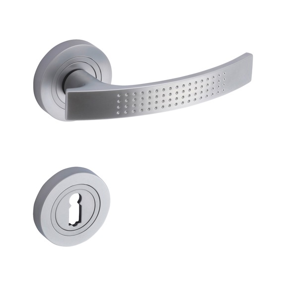 ZD 21 door handle, escutcheon fitting - DH-ZD21-ROS-KH-(CR)-MATT