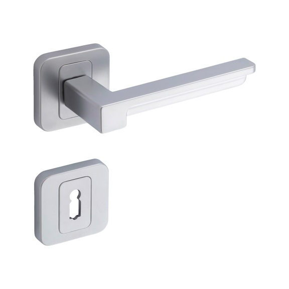 ZD 36 door handle, escutcheon fitting - DH-ZD36-ROS-KH-(CR)-MATT