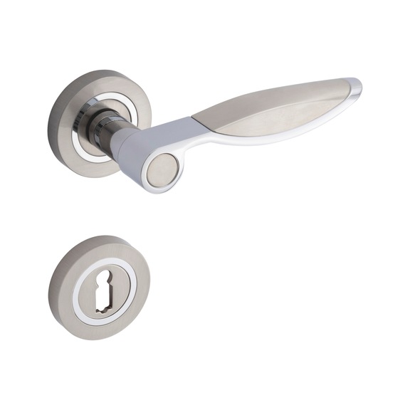 ZD 46 door handle, escutcheon fitting - DH-ZD46-ROS-KH-(A2-OPTIC)-(CR)-POL