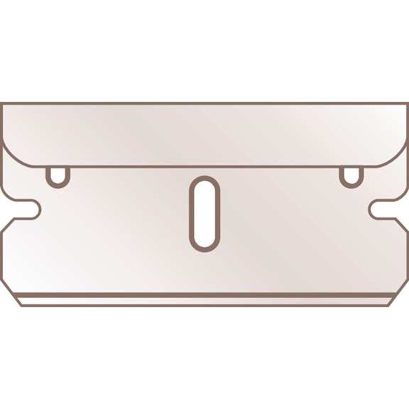 Knife blade Martor reinforced razor blade no. 60044 - BLADE-MARTOR-NR.-60044