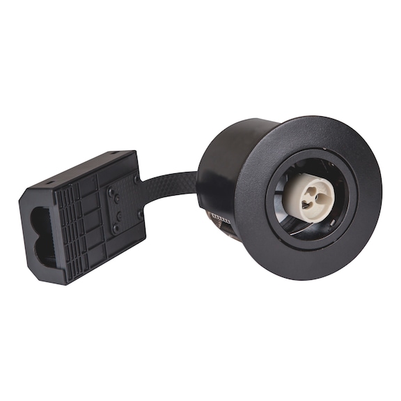 Downlight, GU10 - DOWNLIGHT RUND 230V GU10 SORT UDENDØRS