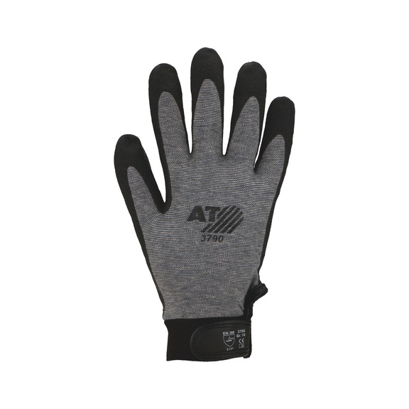 Protective glove, knitted and coated Asatex 3790 - GLOV-ASATEX-3790-SZ10