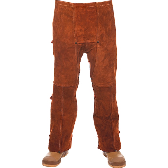 Schweißerbekleidung Weldas Lava Brown™ Beinschürze 44-7440