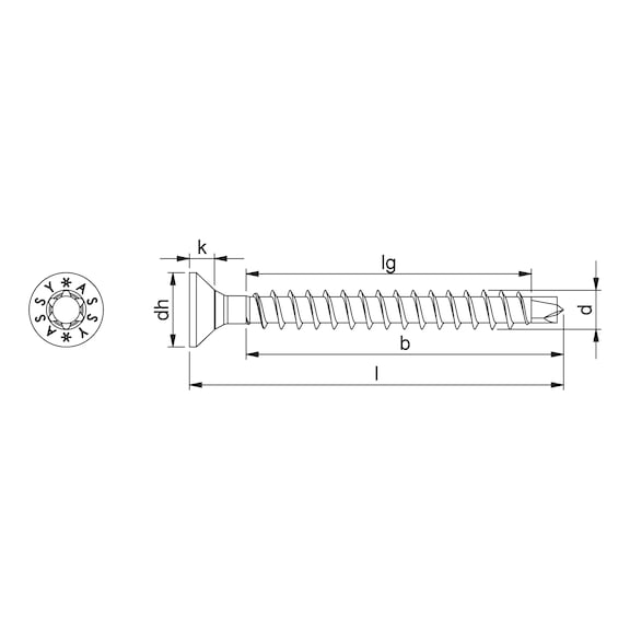 200 Viti Universali SPAX 4.0x35mm - Testa Svasata T-STAR Plus, Zincate - Foto 6
