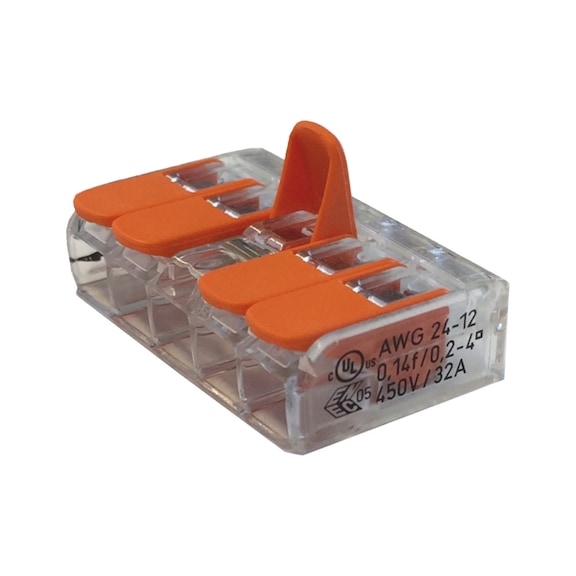 Screwless connection terminal WAGO COMPACT - PLGINCON-CLAMP-LEVER-5LADDERS-4QMM