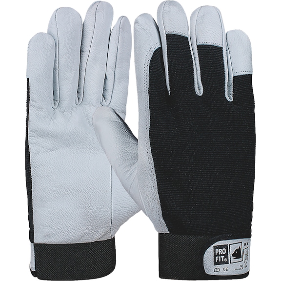 Protective glove, leather Fitzner 122 - GLOV-FITZNER-122-SZ10