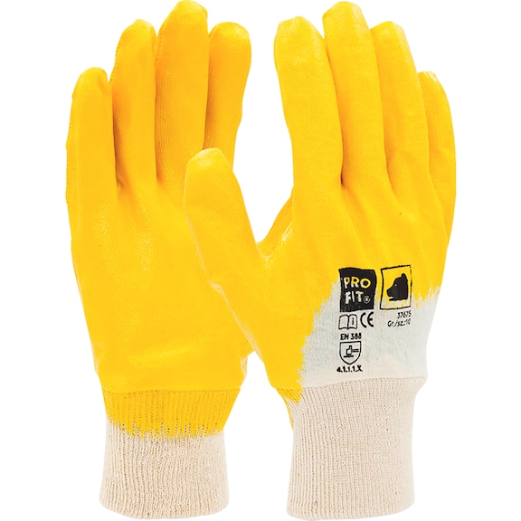 Protective glove nitrile Fitzner 37675 - GLOV-FITZNER-BASIC-37675-SZ5