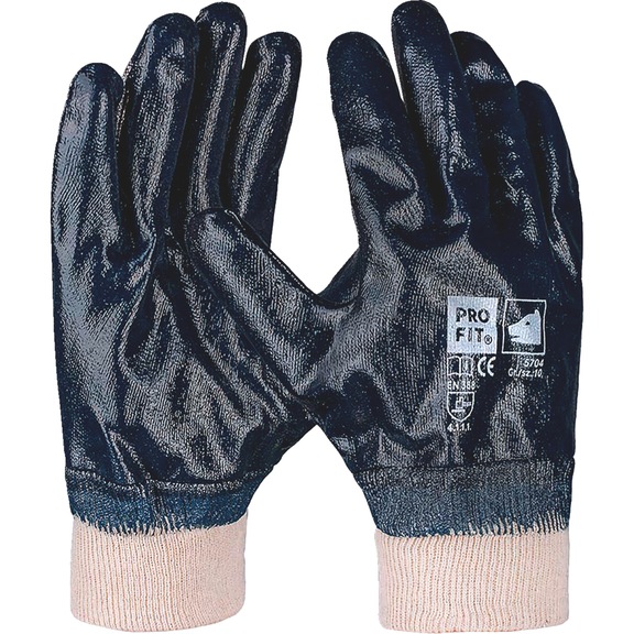 Protective glove, nitrile Fitzner Basic 5704 - GLOV-FITZNER-BASIC-5704-SZ10