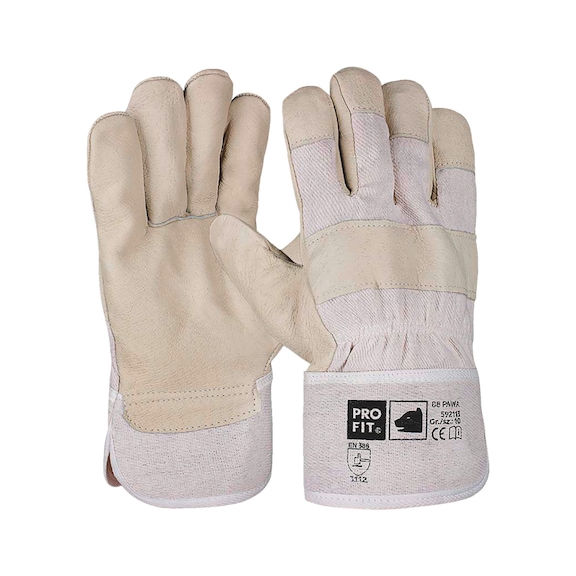 Protective glove, leather Fitzner 88PAWA 592113 - GLOV-FITZNER-88PAWA-592113-SZ8