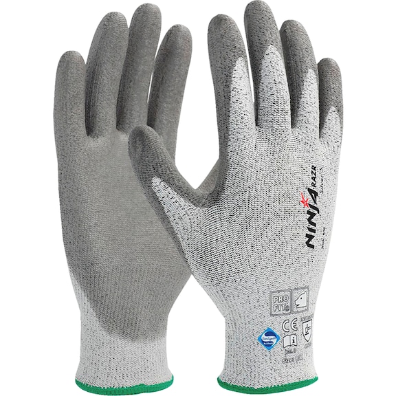 Protective glove, knitted and coated Fitzner Ninja Silver Plus 990436 - GLOV-FITZNER-NINJASILVER-990436-SZ11