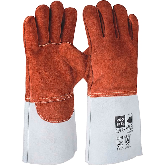 Protective glove, leather Fitzner 511815 - GLOV-FITZNER-511815-SZ10