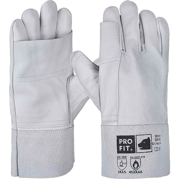 Protective glove, leather Fitzner Deich 525151