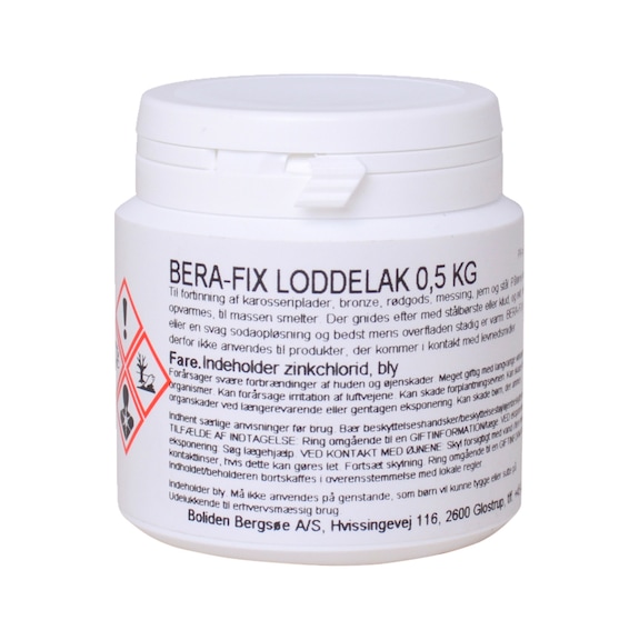 Primer/solder paste for body solder Bera-Fix  - SOLDERING LACKER BERAFIX  1/2 KG DS.40 .