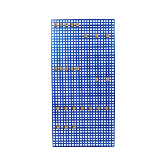 Værktøjstavle med kroge - VÆRKTØJSTAVLE M. 25 KROGE  47,5X95 BLÅ
