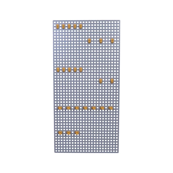 Værktøjstavle med kroge - VÆRKTØJSTAVLE M. 25 KROGE  47,5X95 GRÅ