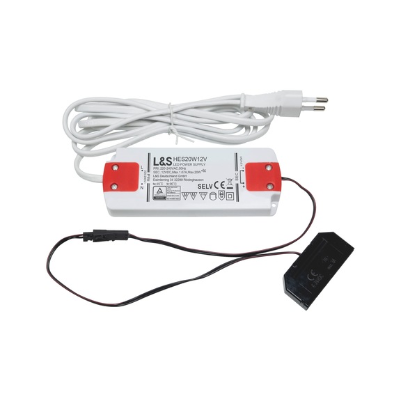 LED transformer 12 V LED-T-12-1 - TRAFO-LED-(T-12-1)-12V-20W-L129XW50XH15