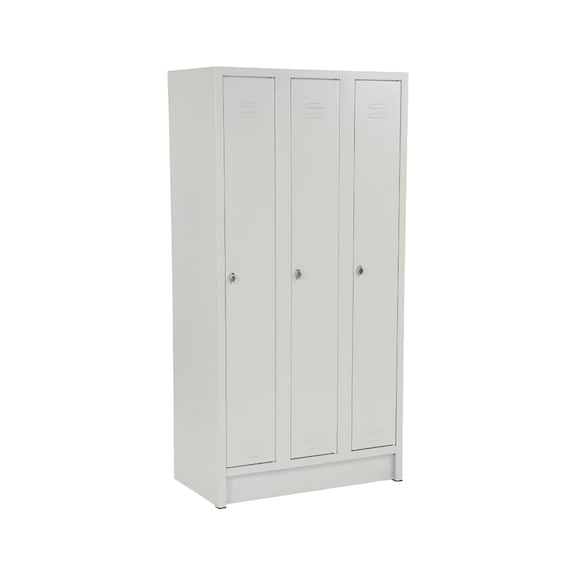 Steel lockers, in row - LOKR-WARDROBE-3TIRE-RAL7035-90X50X180CM