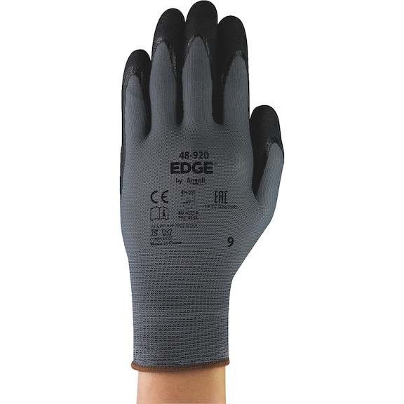 Protective glove, knitted and coated Ansell EDGE® 48-920 - GLOVE-ANSELL-EDGE-48-920-SZ6
