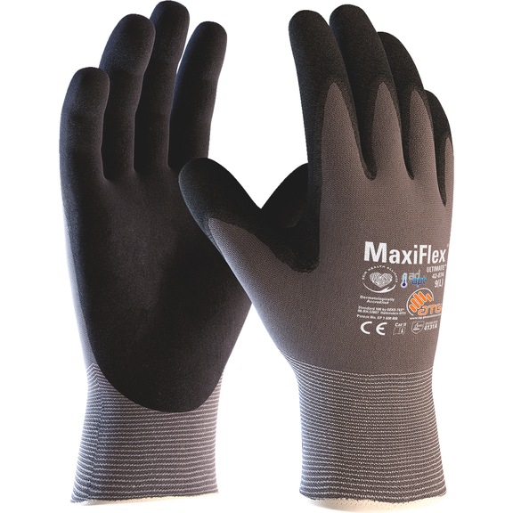 Knitted protective glove with coating ATG® 42-874 MaxiFlex® Ultimate™ AD-APT® - GLOVE-MAXIFLEX-ULTMTEADAPT-42-874HCT-11