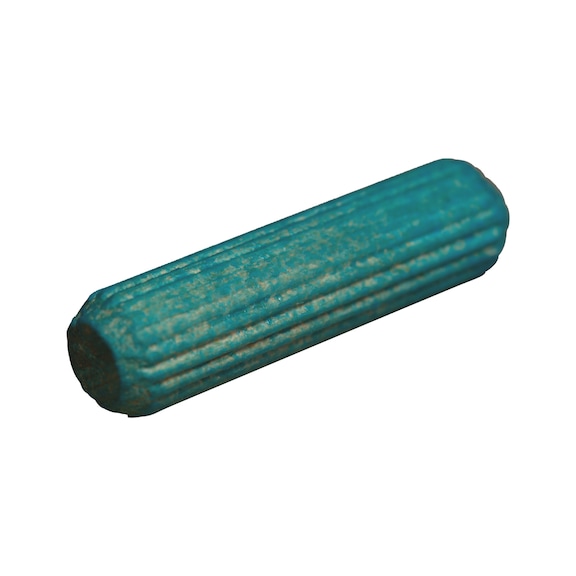 Pre-glued serrated dowel