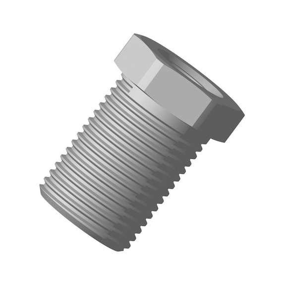 Raccord BRK cloison conique à vis en laiton pour freinage pneumatique - M22 x 1,5 - L24 mm