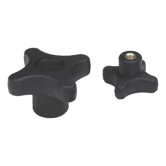 Cross handle with insert nut - 1