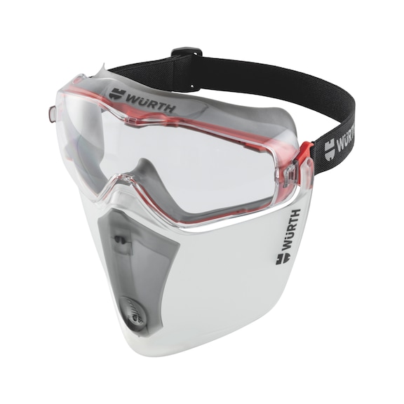 Full-vision goggles FS 2020-01 face shield - FULL-VISION GOGGLES + FACE SHIELD