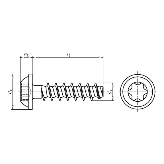 Buy WÜPLAST W1451 steel 10.9 zp pan head TX w. flange online