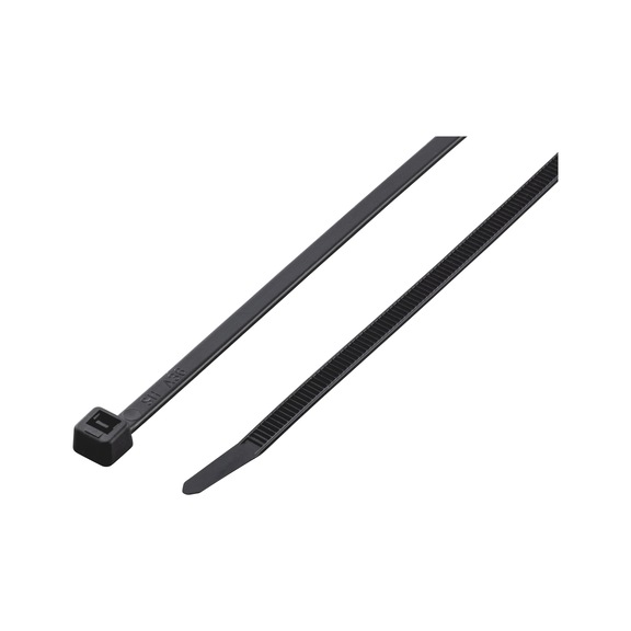 Colliers De Serrage Noirs – 100 Pièces – 140 X 2,5 Mm – Polyamide 6.6 Résistant UV – Pour Câbles, Faisceaux – Usage Intérieur/extérieur