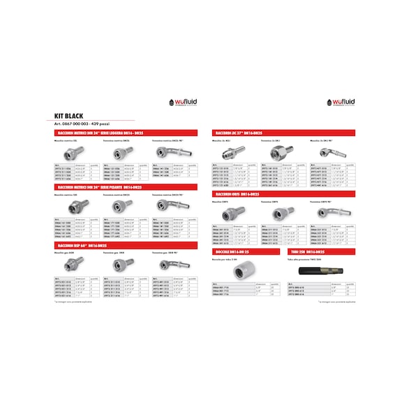 Starter kit oleodinamica  BLACK 