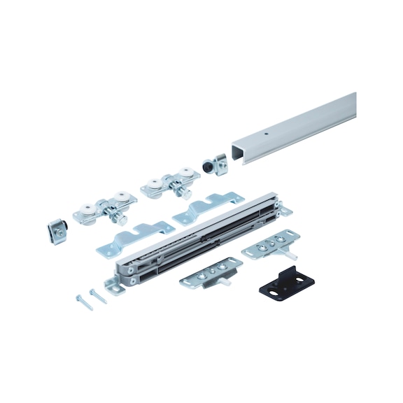 SCHIMOS 40-H-D interior sliding door fitting set for ceiling mounting for wooden doors - SLIDDRFITT-SCHIMOS40HD-WOC-DD-1700