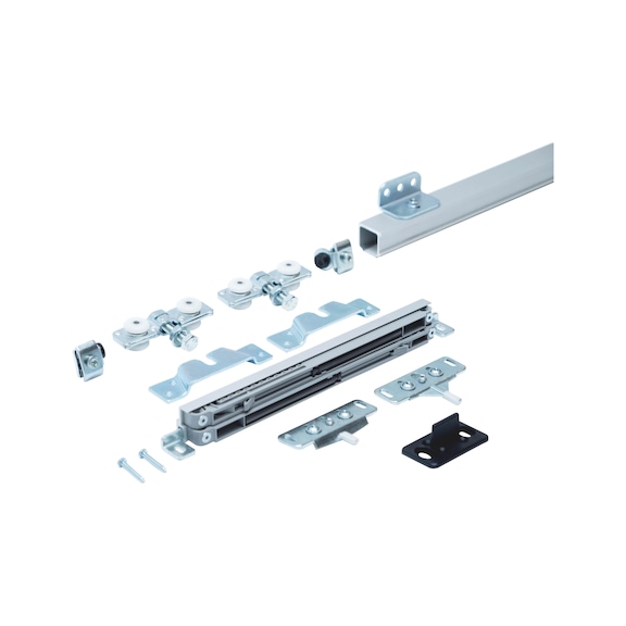 SCHIMOS 40-H-W interior sliding door fitting set for wall mounting on wooden doors - SLIDDRFITT-SCHIMOS40HW-WOC-DD-1700