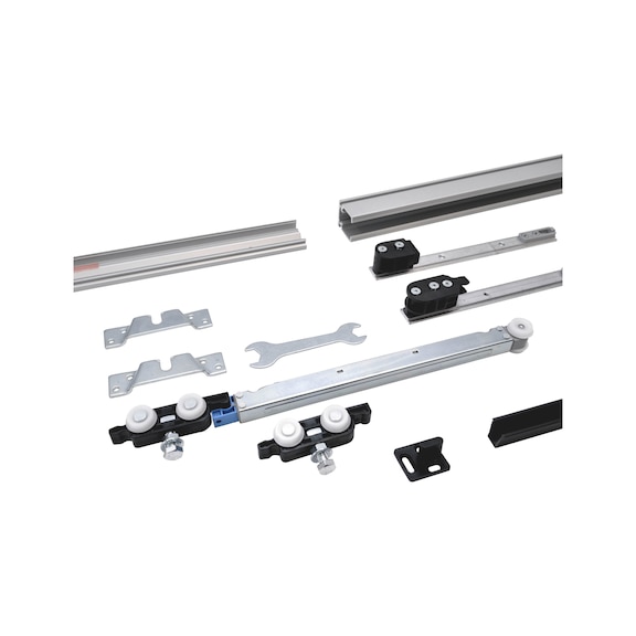 Zimmerschiebetürbeschlag-Set SCHIMOS 80-HS-W - SHIEBTRBSHLG-SCHIMOS80HSW-OB-ED-2000