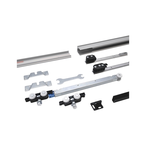 Kit de quincaillerie pour porte coulissante intérieure SCHIMOS 80-HS-WR - SLIDDRFITT-SCHIMOS80HSWR-WOC-SD-2000