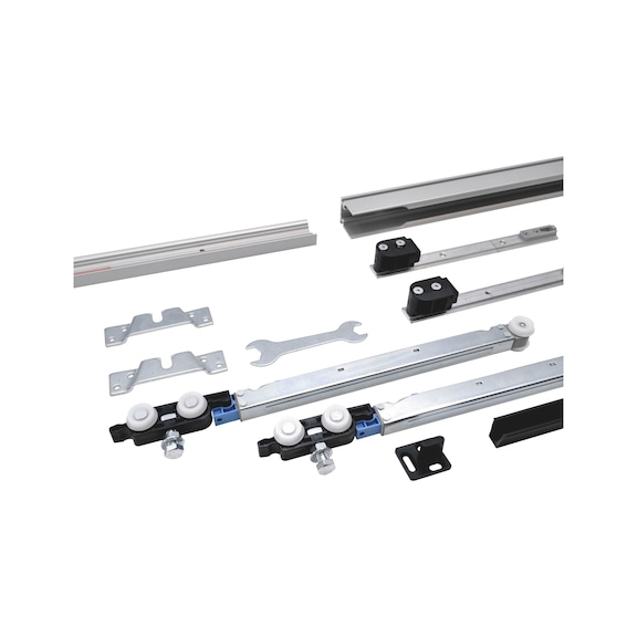 Zimmerschiebetürbeschlag-Set SCHIMOS 80-HS-WR - SHIEBTRBSHLG-SCHIMOS80HSWR-OB-BD-3000