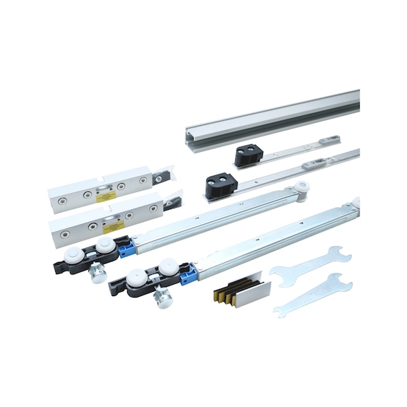 Kit de quincaillerie pour porte coulissante intérieure SCHIMOS 80-GS-D - SLIDDRFITT-SCHIMOS80GSD-WOC-DD-3000