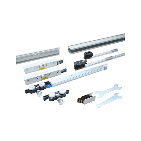 Zimmerschiebet&uuml;rbeschlag-Set SCHIMOS 80-GS-W - SHIEBTRBSHLG-SCHIMOS80GSW-OB-ED-3000