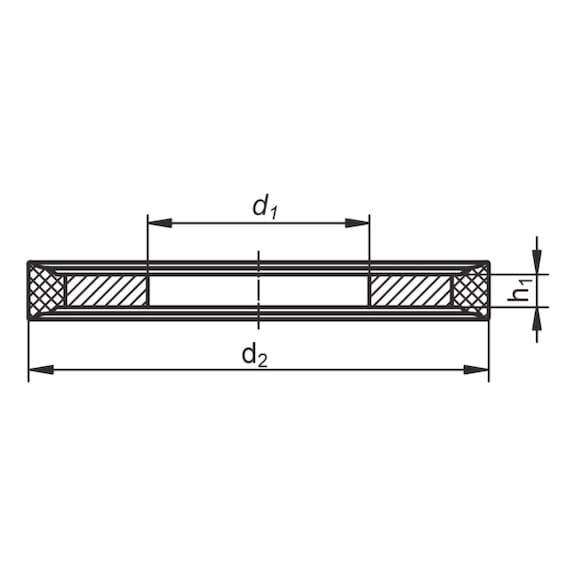 RONDELLA BAZ A FUNGO IN ALLUMINIO O ACCIAIO INOX O ZINCATA CON GOMMA EPDM A TENUTA STAGNA D.25MM - Foto 8