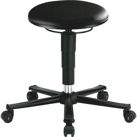 Hocker ERGO - ERGO-STUHL-DREHHOCKER-K.LEDER-ESD