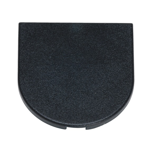 Trim cap for KALTSCHMELZ<SUP>®</SUP> eccentric anchor - CAP-F.ECCON-FL-BLCK-RAL90085-D20MM