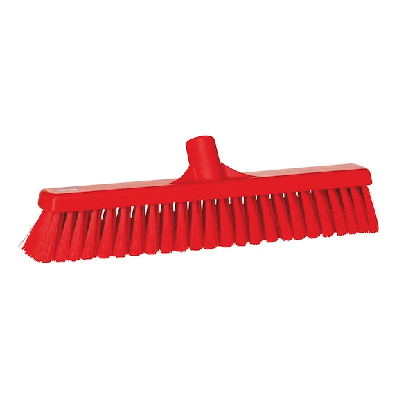 Broom, soft bristles - BSN-WEICH-L610MM-ROT