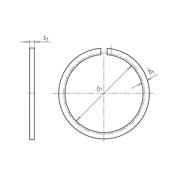 Buy Snap ring for shaft, plain steel online | Sklep
