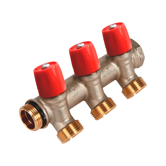 Lot De 2 Robinets Distributeur Eau Chaude/Froide Avec Sécurité Enfant - Adaptateur Système RO, Rouge & Bleu