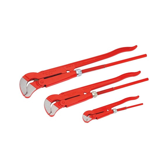Dirsek boru anahtarı seti, 3 parça - CORNER PIPE WENCH SET