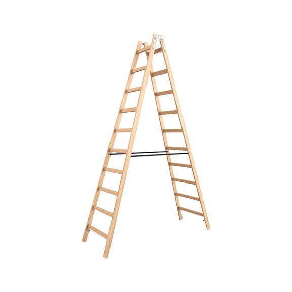 Escabeau à barreaux en bois Avec barreaux en bois dur - STANDLDR-WO-2X10RUNGS