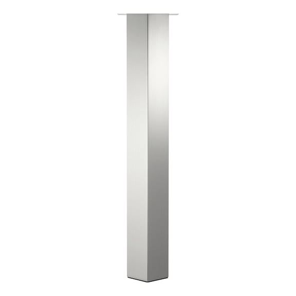 Table leg, square - TBLLEG-SQUARE-80MM-ST-STAINLST-COL-705MM